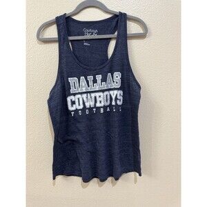 Dallas Cowboys Women's "Sonya" Tank Top - Size Large - Navy Blue Heather